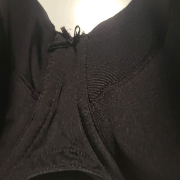 46D CACIQUE BALCONETTE BLACK MESH BACK SEXY UNDERWIRE BRA 46 D - Picture 2 of 6